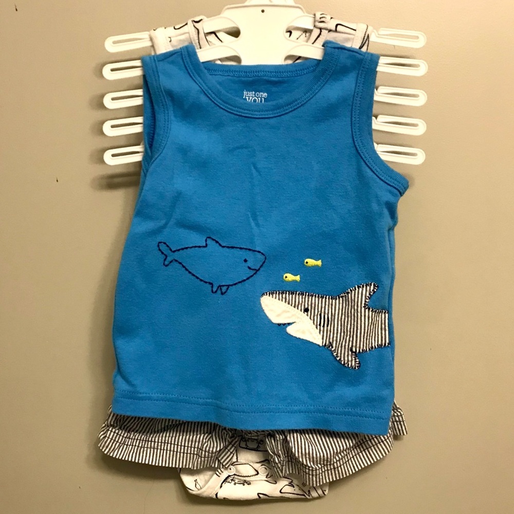 3-piece boys summer set 👶🏼🦈